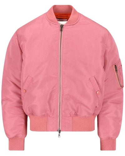 Martine Rose Reversible Padded Bomber Jacket - Pink