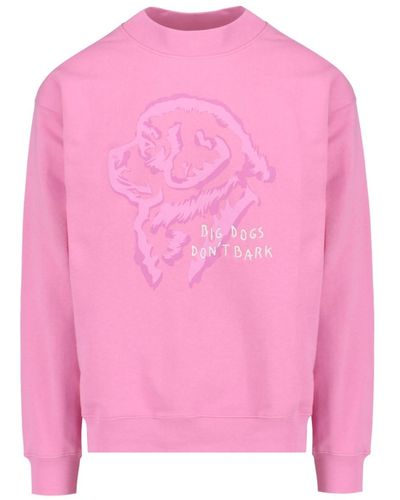 Fay X Pietro Terzini Maxi Print Crewneck Sweatshirt - Pink