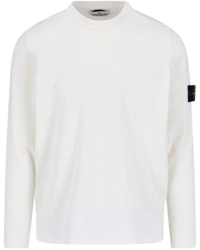 Stone Island Crewneck Sweatshirt - White