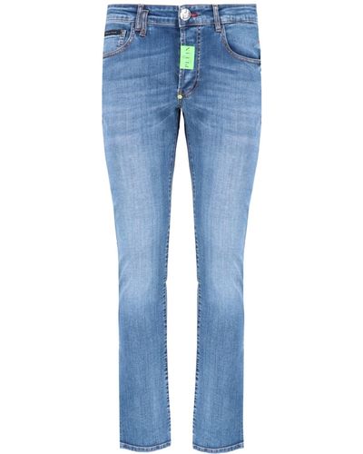 Philipp Plein Jeans Slim - Blu