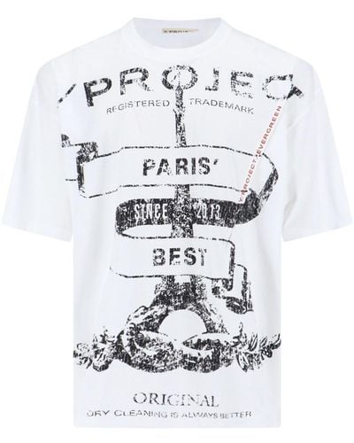 Y. Project T-Shirt Stampa - Bianco