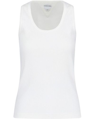 Bottega Veneta Top Costine - Bianco