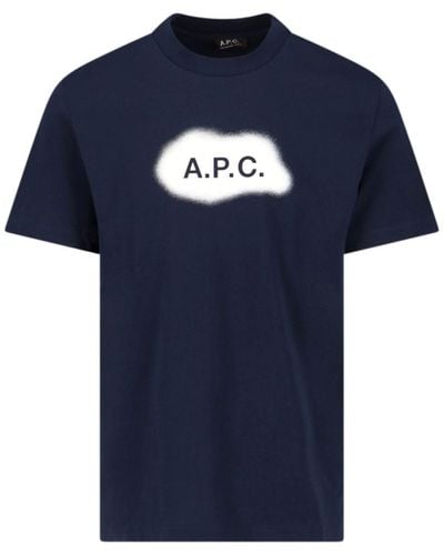 A.P.C. T-Shirt "Albert" - Blu