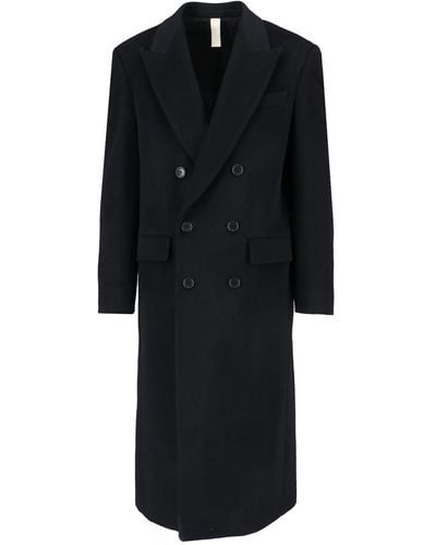 sunflower Double-breasted Coat - Black