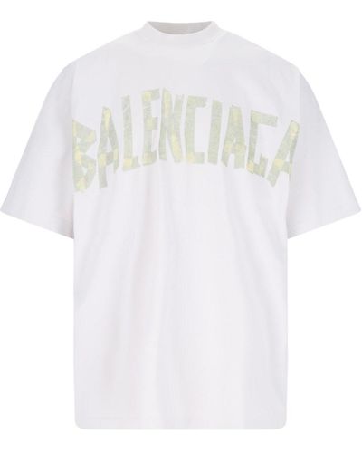 Balenciaga T-Shirt "Tape Type" - Bianco