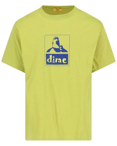 Dime 'chad' T-shirt - Yellow