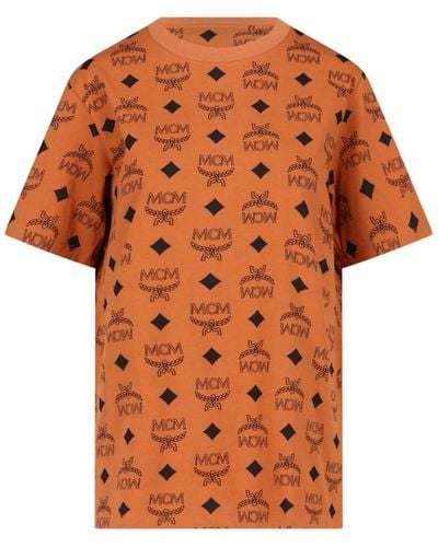 MCM T-Shirt Monogram - Arancione