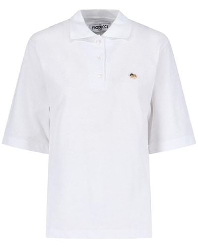Fiorucci Polo Shirt "angels Patch" - White