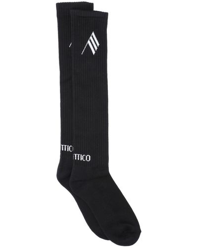 The Attico Logo Socks - Black