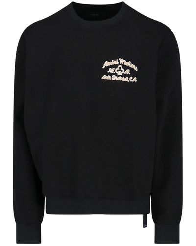 Amiri Logo Crewneck Sweatshirt - Black