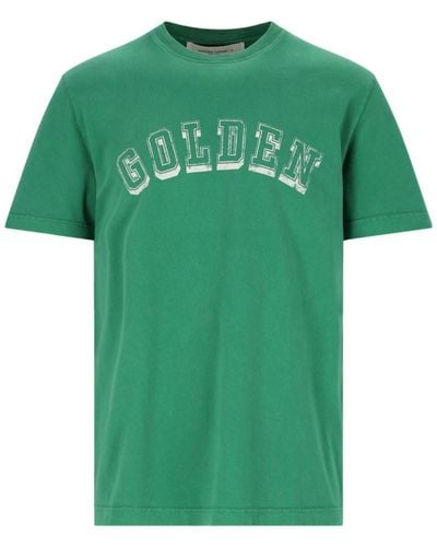 Golden Goose T-Shirt Logo - Verde