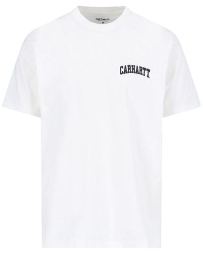 Carhartt T-Shirt "S/S University Script" - Bianco