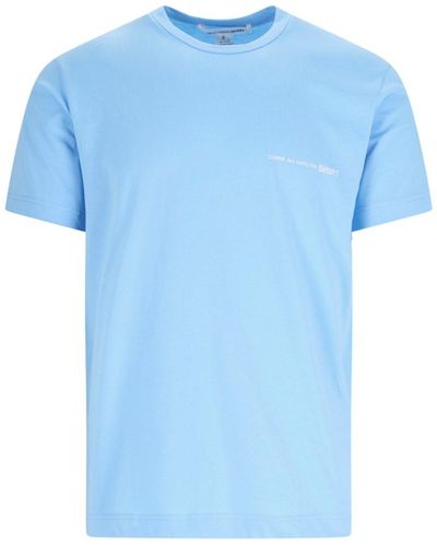 Comme des Garçons T-Shirt Logo - Blu