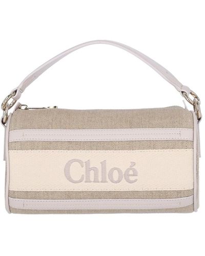 Chloé Tubular Shoulder Bag - White