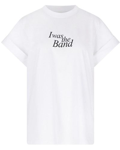 Victoria Beckham T-Shirt "Slogan Print" - Bianco