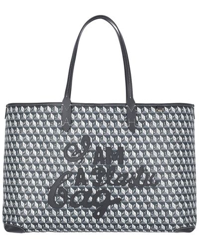 Anya Hindmarch Borsa Tote "I Am A Plastic Bag" - Nero