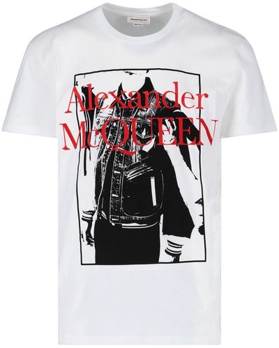 Alexander McQueen T-Shirt Stampa - Multicolore
