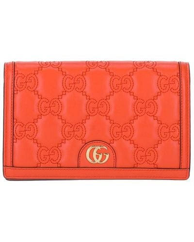 Gucci 'Gg' Chain Wallet - Red