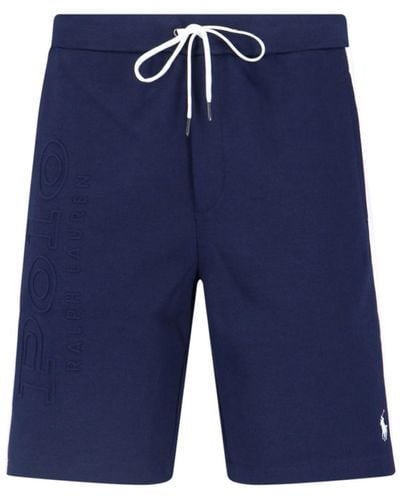 Polo Ralph Lauren Pantaloncini Sportivi Logo - Blu