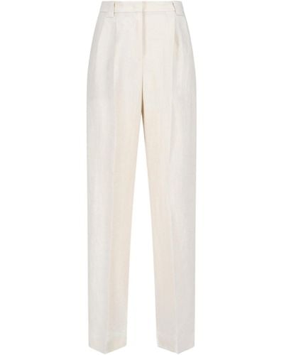 Incotex Linen Pants - White