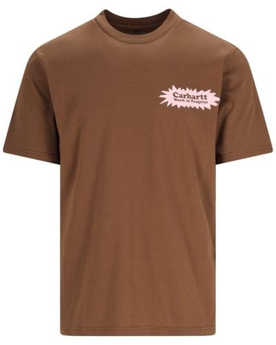 Carhartt T-Shirt "S/S Bam" - Marrone