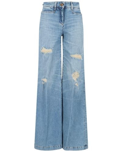 The Seafarer Palazzo Trousers - Blue