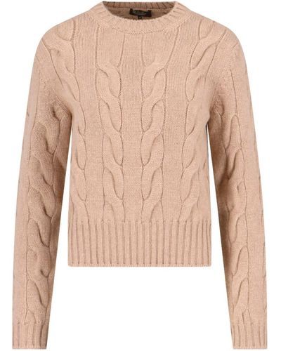 Loro Piana Cable Sweater - Natural