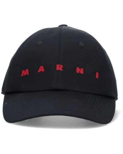 Marni Logo Baseball Cap - Blue