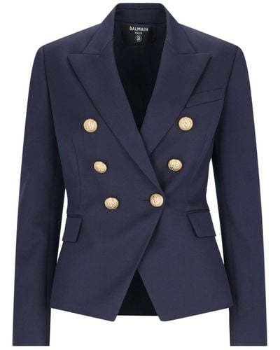 Balmain Wool Jacket - Blue