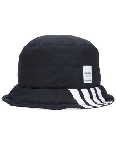 Thom Browne '4-bar' Bucket Hat - Black
