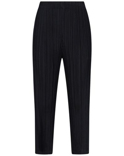Pleats Please Issey Miyake 'february' Trousers - Blue