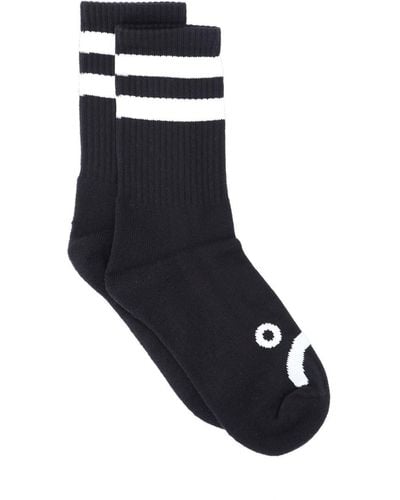 POLAR SKATE 'happy-sad' Socks - Black