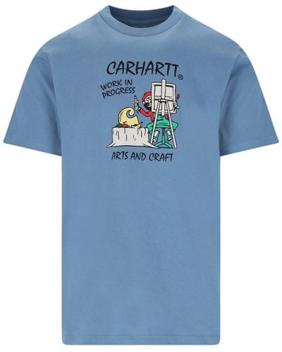 Carhartt 's/s Art Supply' T-shirt - Blue