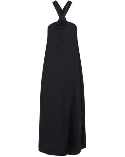 Calvin Klein Asymmetric Maxi Dress - Black