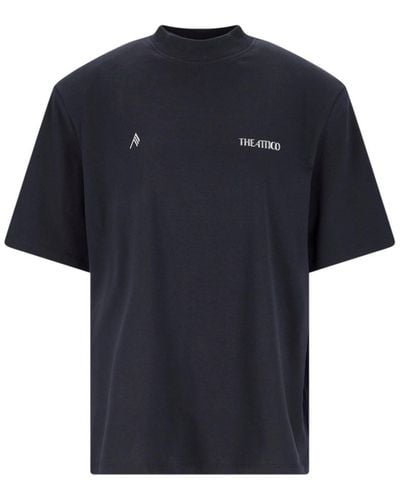 The Attico T-Shirt Logo - Blu