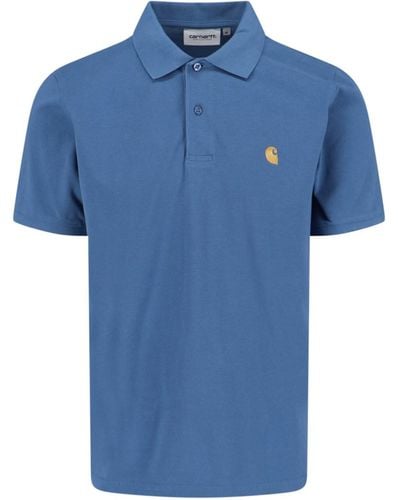 Carhartt Logo Polo Shirt - Blue