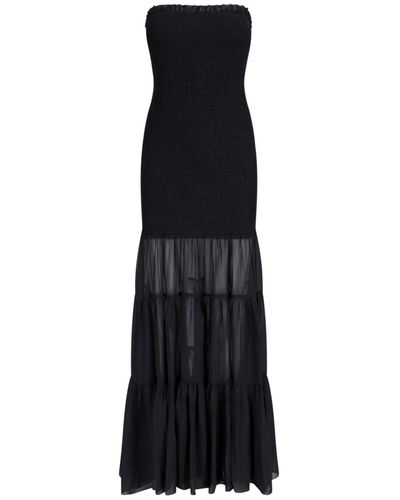 ROTATE BIRGER CHRISTENSEN Strapless Maxi Dress - Black