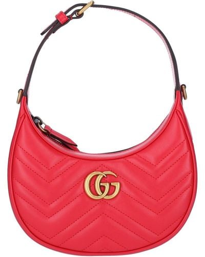 Gucci Borsa Mini Hobo "Gg Marmont" - Rosa