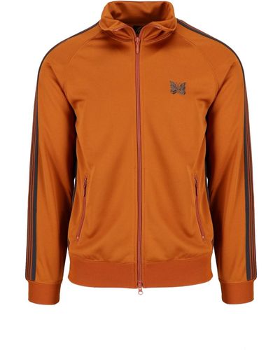 Needles Felpa Zip "Rust" - Arancione