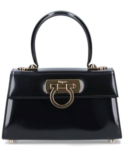 Ferragamo "iconic" Handbag - Black