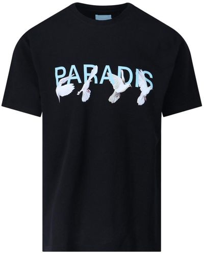 3.PARADIS Logo T-shirt - Black