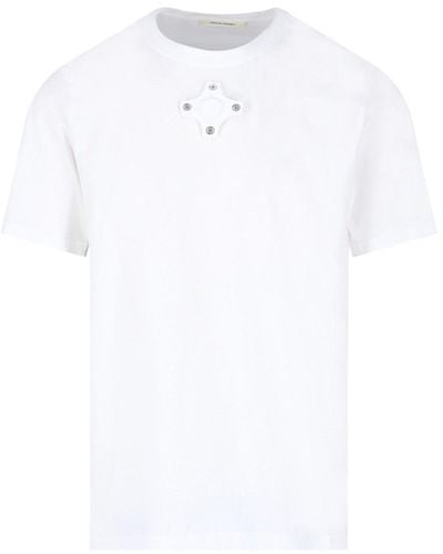 Craig Green T-Shirt Dettaglio Occhielli - Bianco