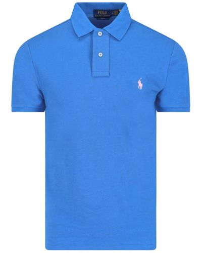 Polo Ralph Lauren Logo Polo Shirt - Blue