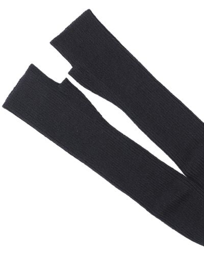 Ann Demeulemeester Long Cashmere Gloves - Black