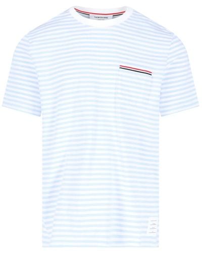 Thom Browne Stripe T-shirt - White