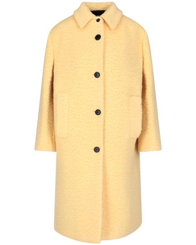 Prada Bouclé Coat - Yellow