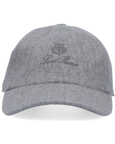 Loro Piana 's' Baseball Hat - Grey