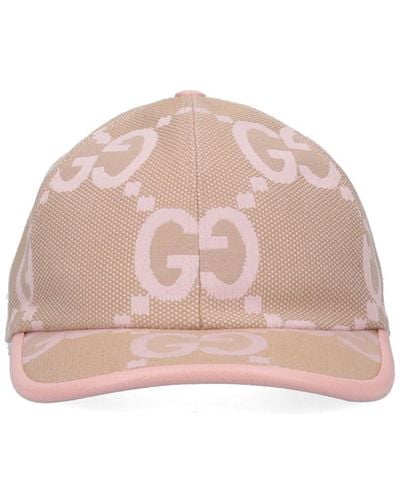 Gucci 'jumbo Gg' Baseball Cap - Pink
