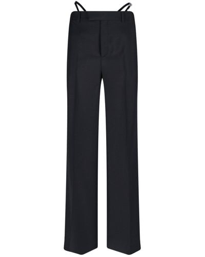 Gucci Straight Tailored Trousers - Blue