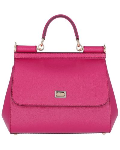 Dolce & Gabbana 'sicily' Large Handbag - Pink